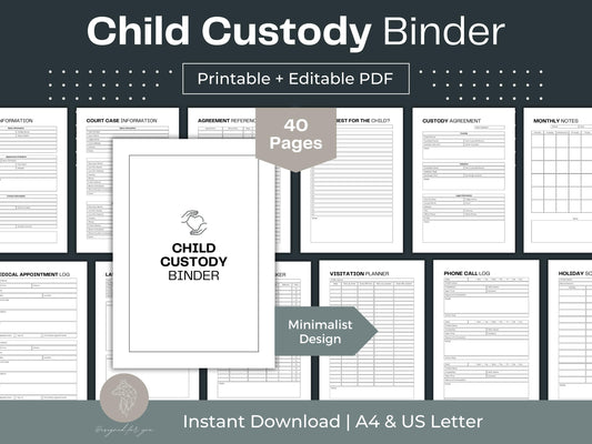 Child Custody Binder | Co-Parenting Planner
