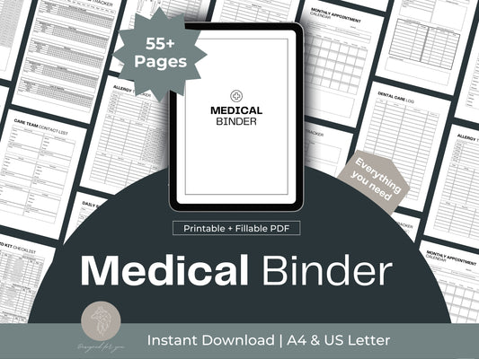 Medical Binder Chronic Illness | Printable Medical Binder
