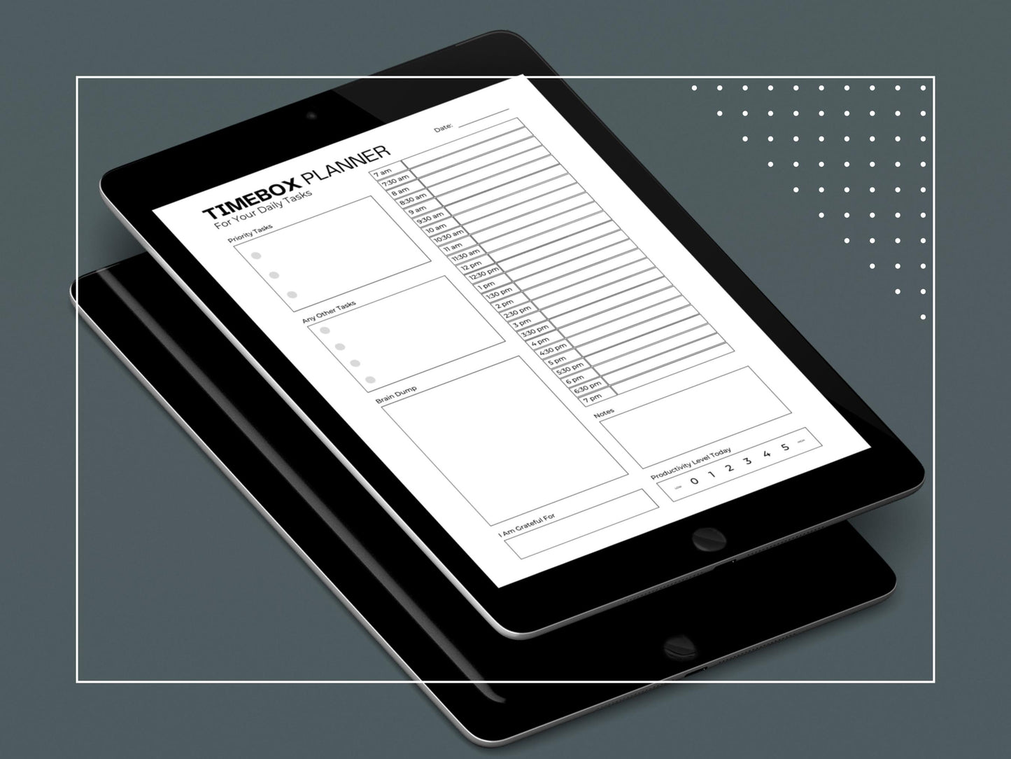 Timebox Planner | Time Management | To Do List Template