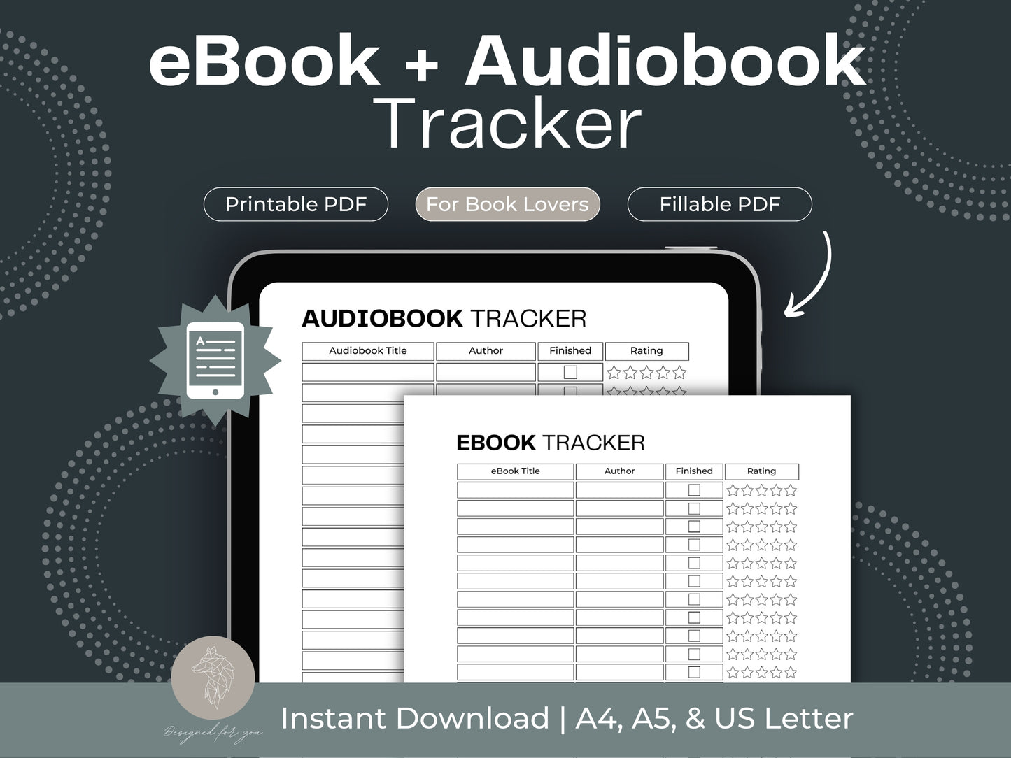 eBook and Audiobook Tracker | Book Reading Planner